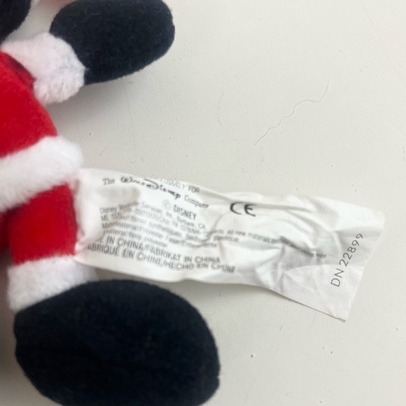 Mickey Mouse Miniature Santa Outfit Stuffed And PVC Pellets Toy - Picture 5 of 11